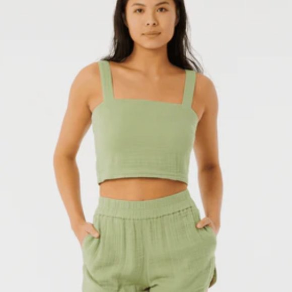 RIP CURL - NWT Premium Surf Tank - Mid Green - Size S - Picture 2 of 6